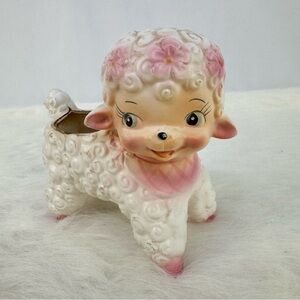 Vintage Nursery/Baby Room Lamb Planter 1960’s Mid Century Cute Kitschy Decor
